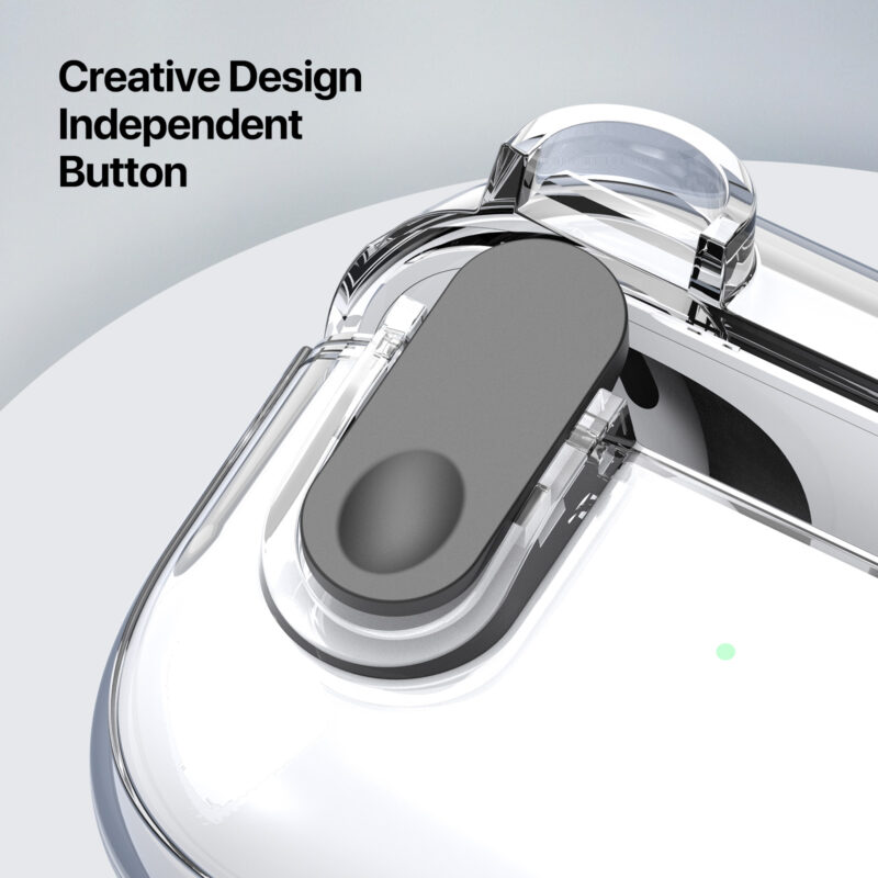 AirPods Case with Keychain -Grey