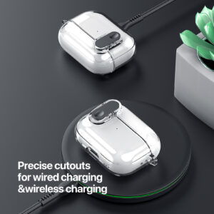 AirPods Case with Keychain -Grey